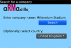 aRMadillo iPhone app search screen