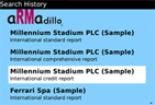 aRMadillo iPhone app result screen